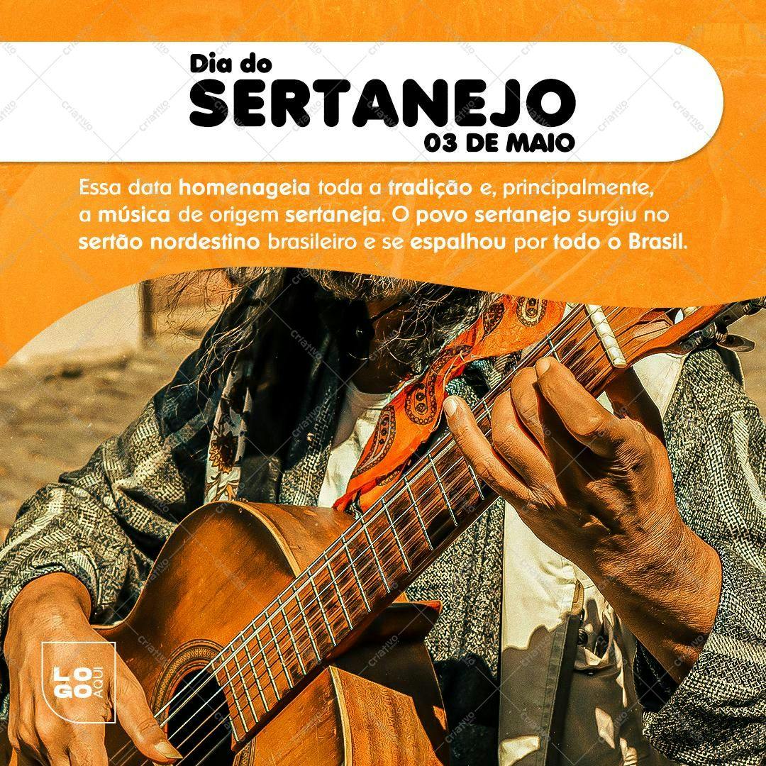 Post para o Dia do Sertanejo PSD Editável