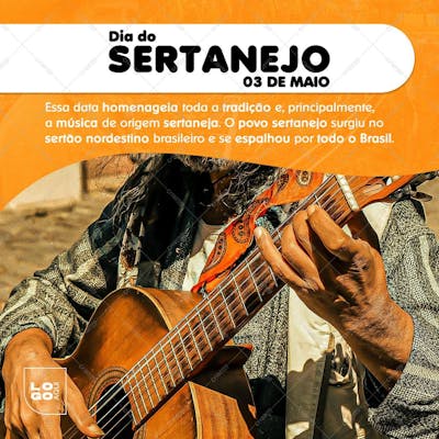 Dia Do Sertanejo , arte editável, imagens inclusas, PSD