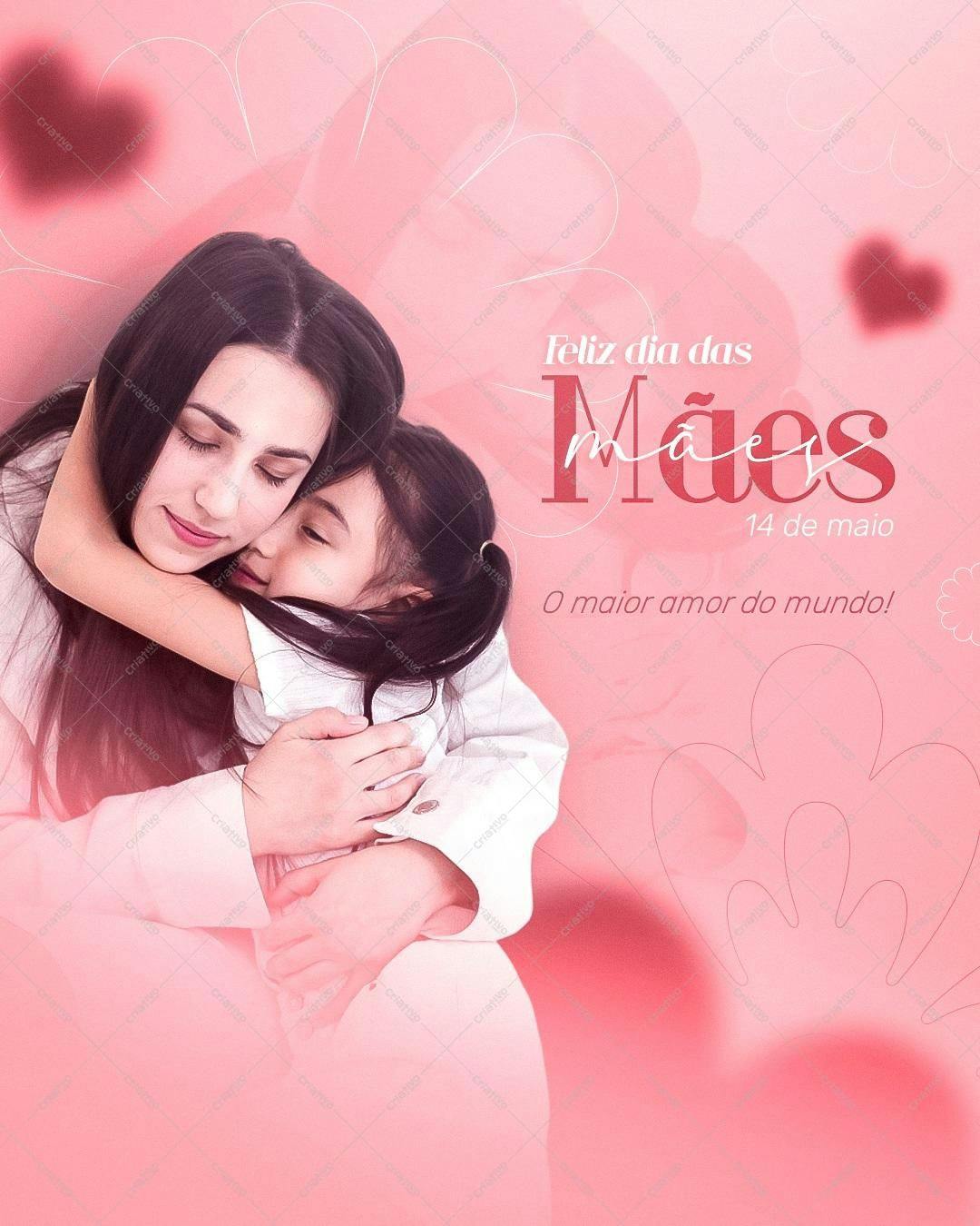 Post para Dia das Mães PSD Editável