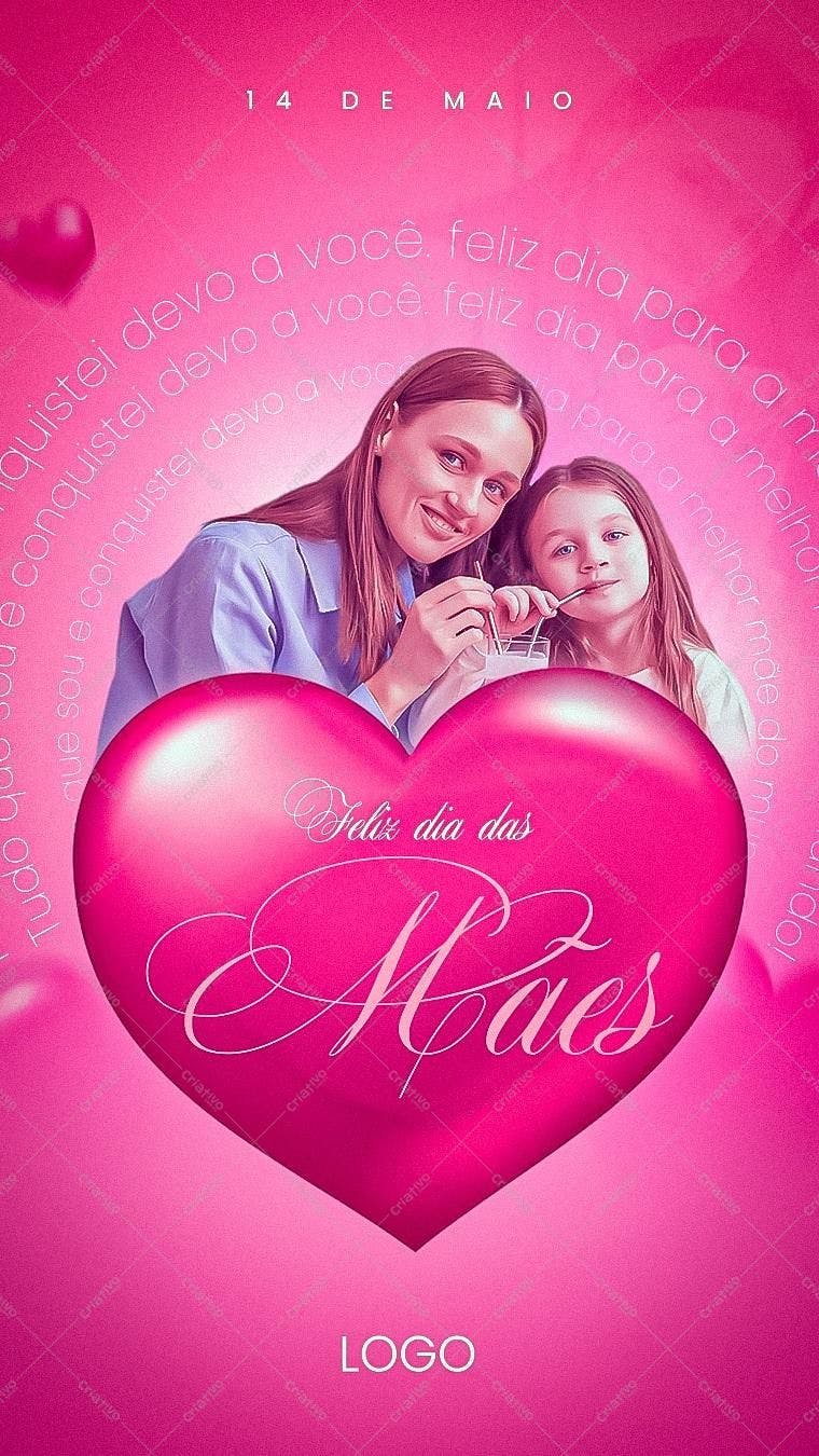 Flyer para o Dia das Mães PSD Editável
