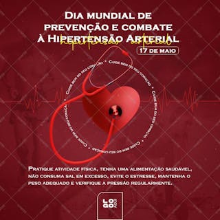 Dia mundial de prevenção e combate à hipertensão arterial , arte editável, imagens inclusas, psd
