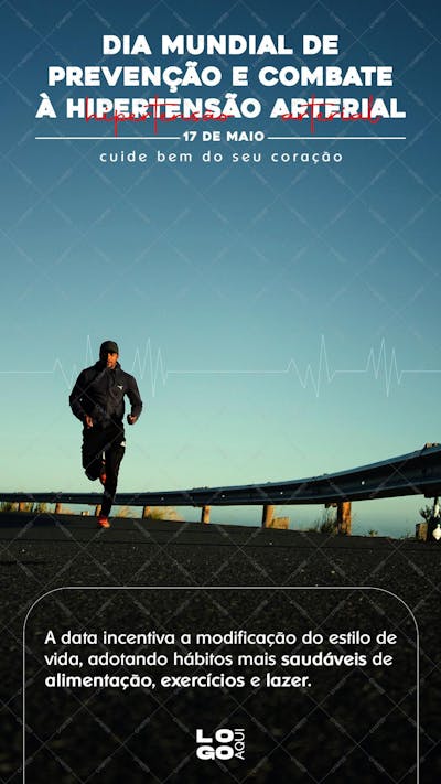 Dia Mundial De Prevenção E Combate À Hipertensão Arterial , arte editável, imagens inclusas, PSD