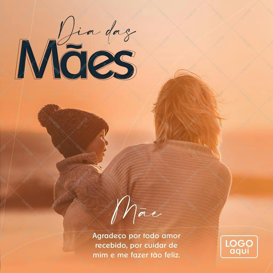 Post para o Dia das Mães PSD Editável
