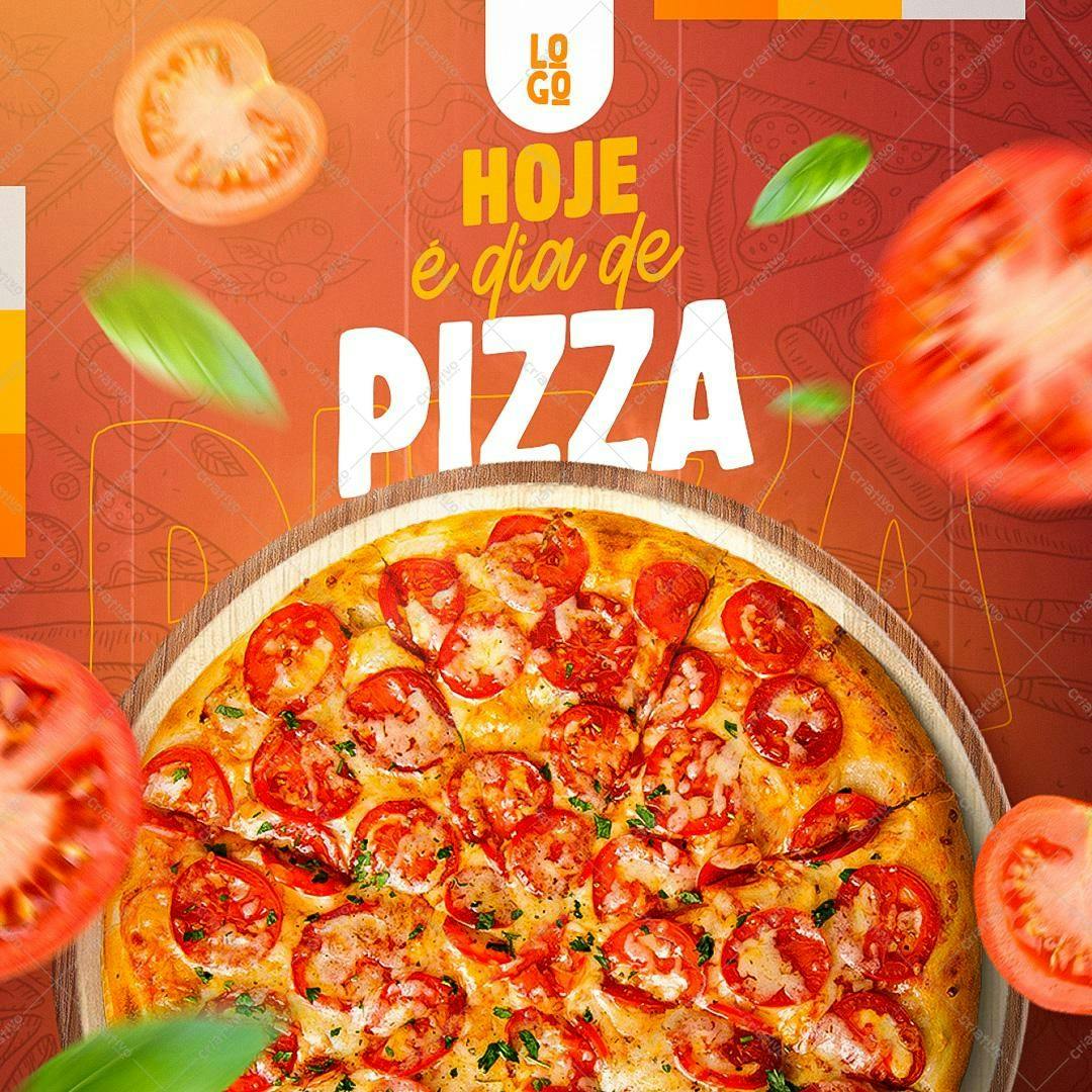 Template de Flyer para o Dia da Pizza PSD Editável