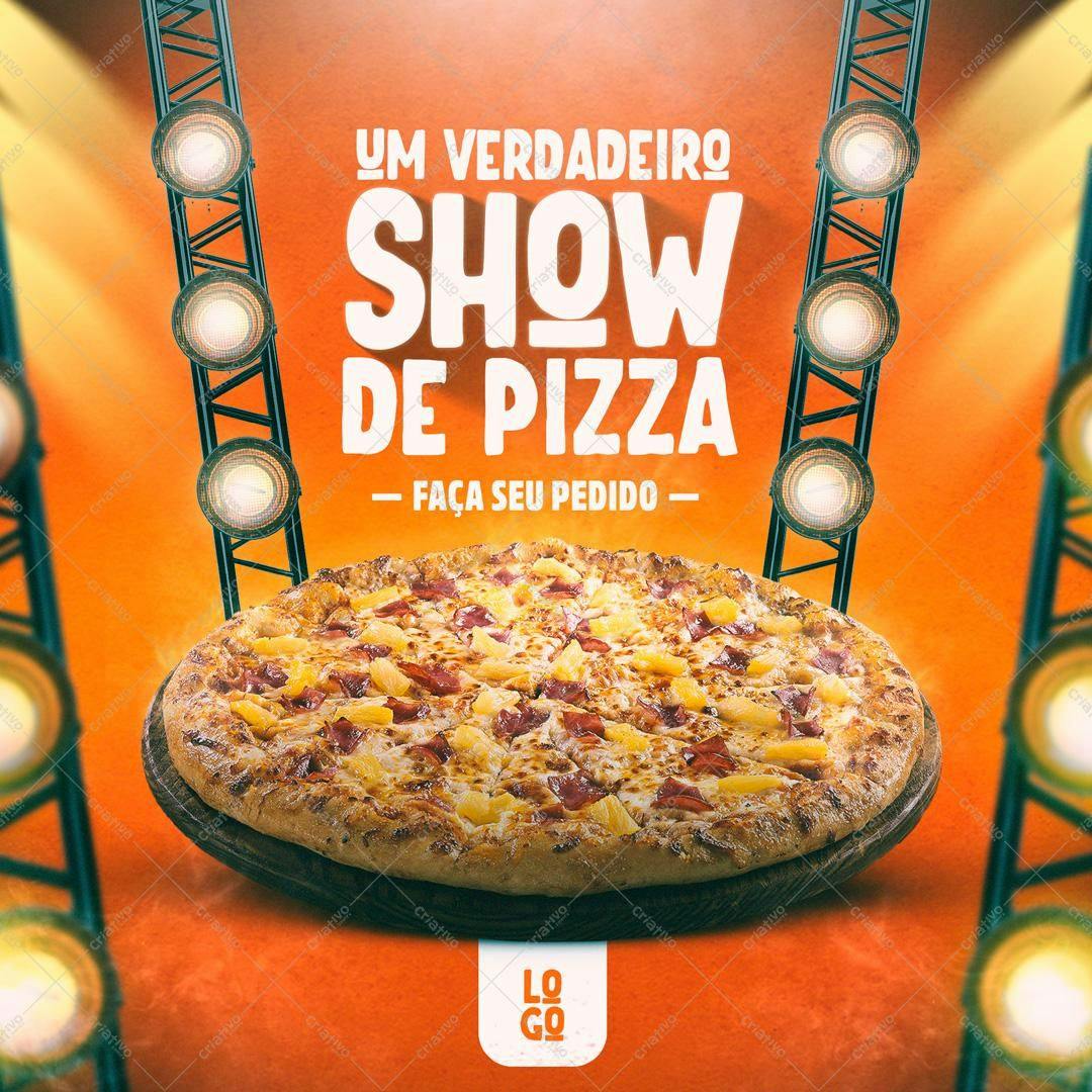 Template de Cardápio para Pizzaria PSD Editável