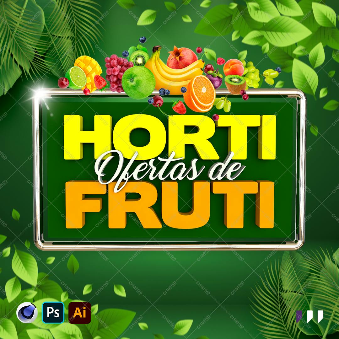 Banner para Promoção de Frutas PSD Editável