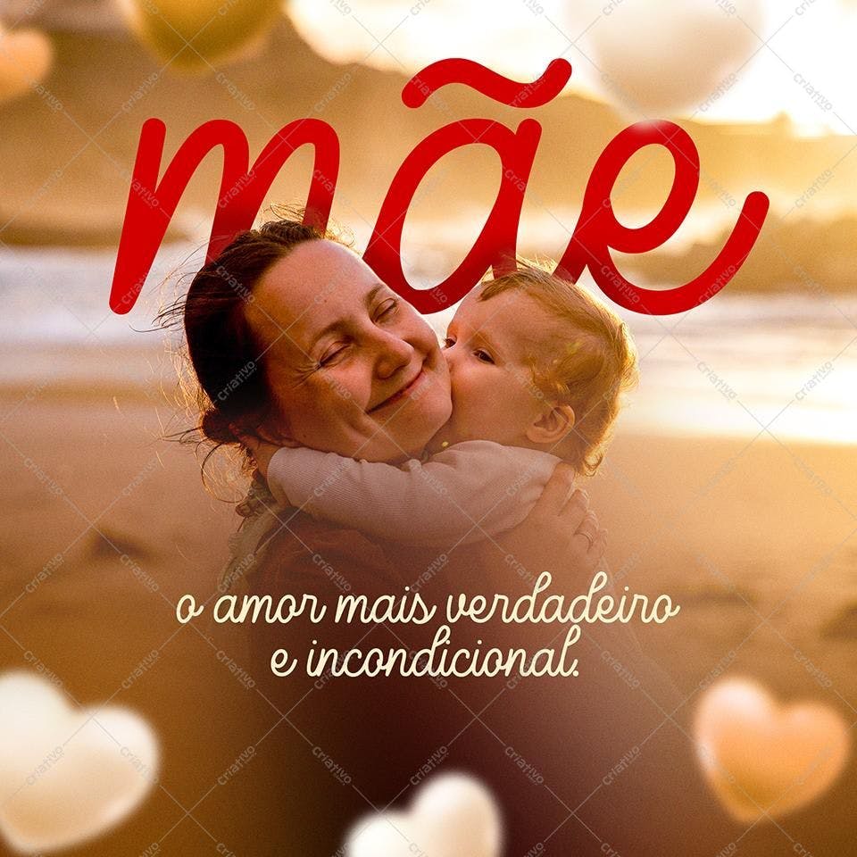 Post para Dia das Mães PSD Editável