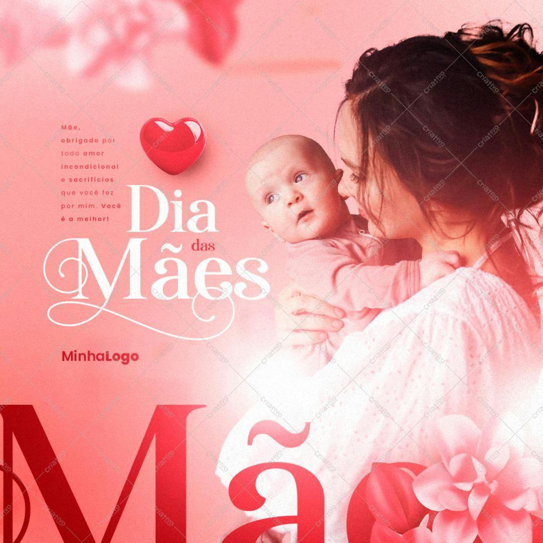 Post para o Dia das Mães PSD Editável