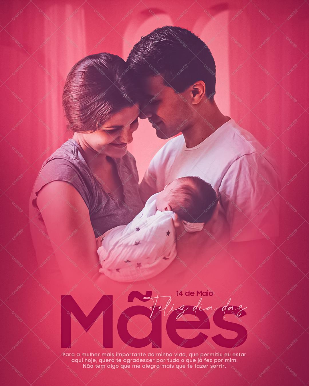 Post para Dia das Mães PSD Editável