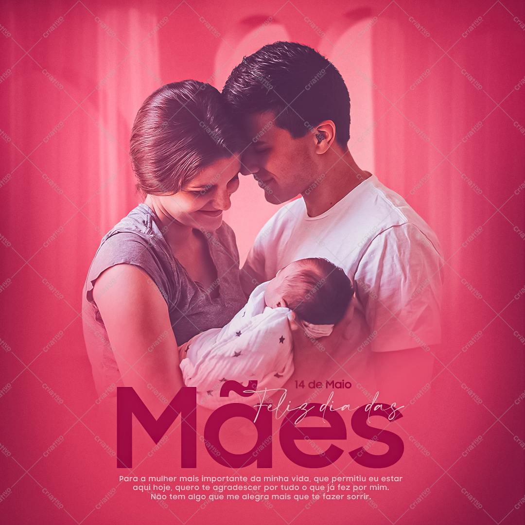Post para Dia das Mães PSD Editável