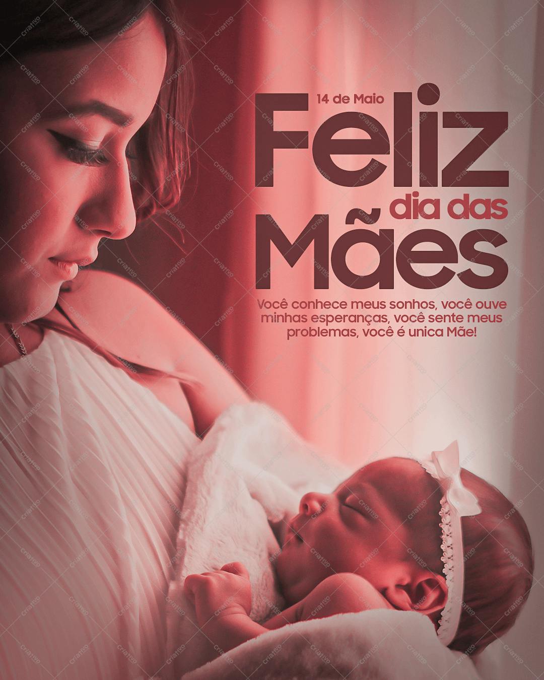 Post para o Dia das Mães PSD Editável