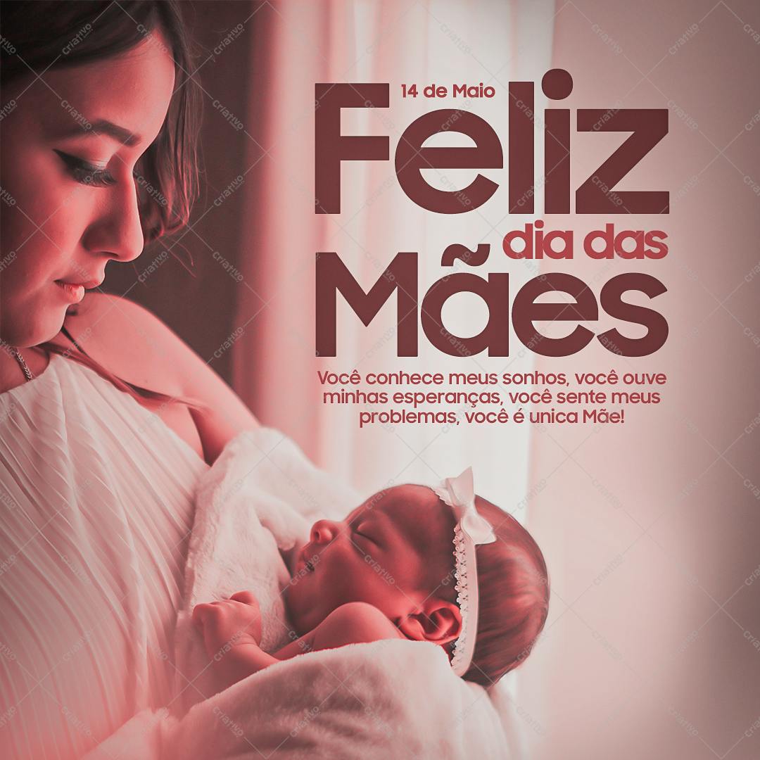 Post para Dia das Mães PSD Editável