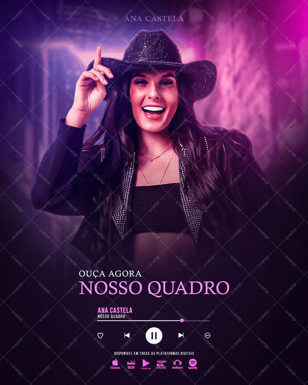 Flyer para Lançamento Musical PSD Editável