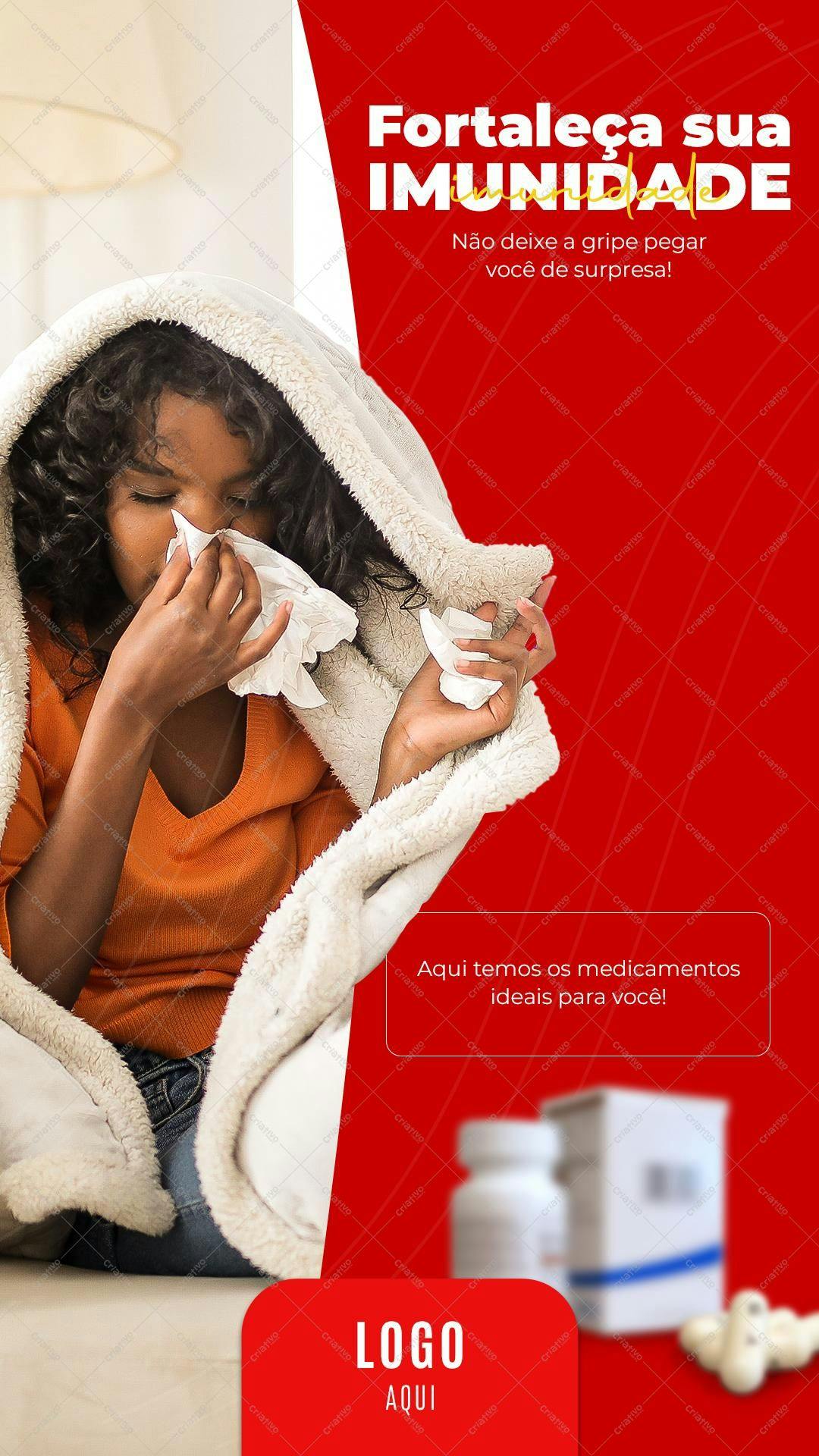 Banner para Campanha de Imunidade PSD Editável