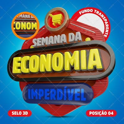 Selo 3D Semana Da Economia - Posição 04
