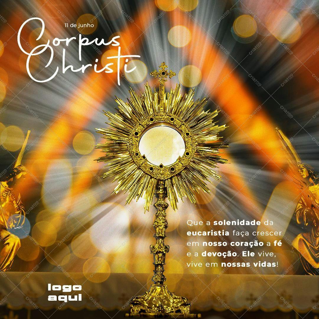 Post para Corpus Christi PSD Editável