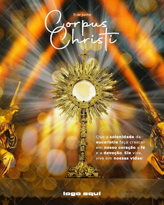 Corpus christi , arte editável, imagens inclusas, psd
