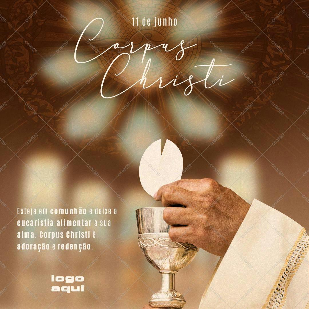 Post para Corpus Christi PSD Editável