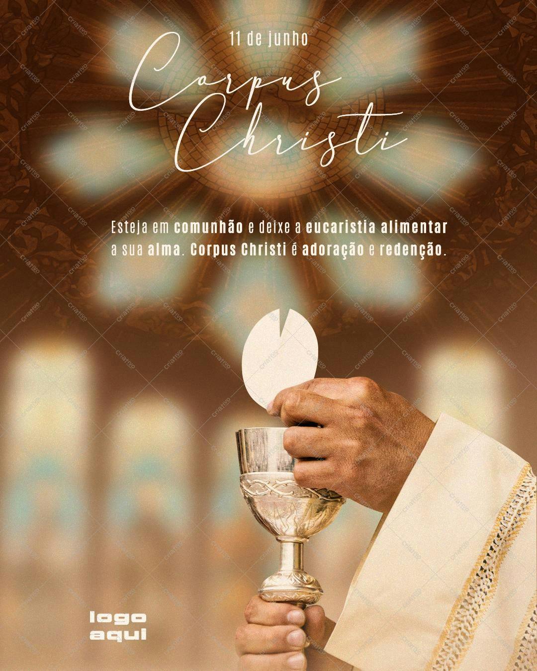 Flyer para Corpus Christi PSD Editável