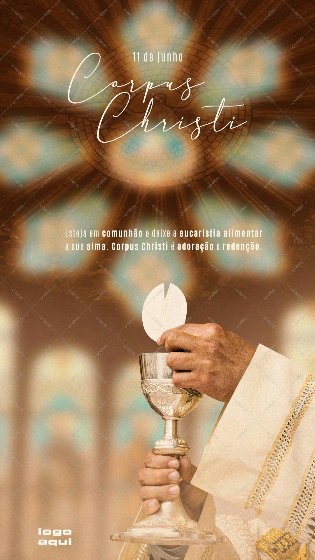 Convite Corpus Christi PSD Editável