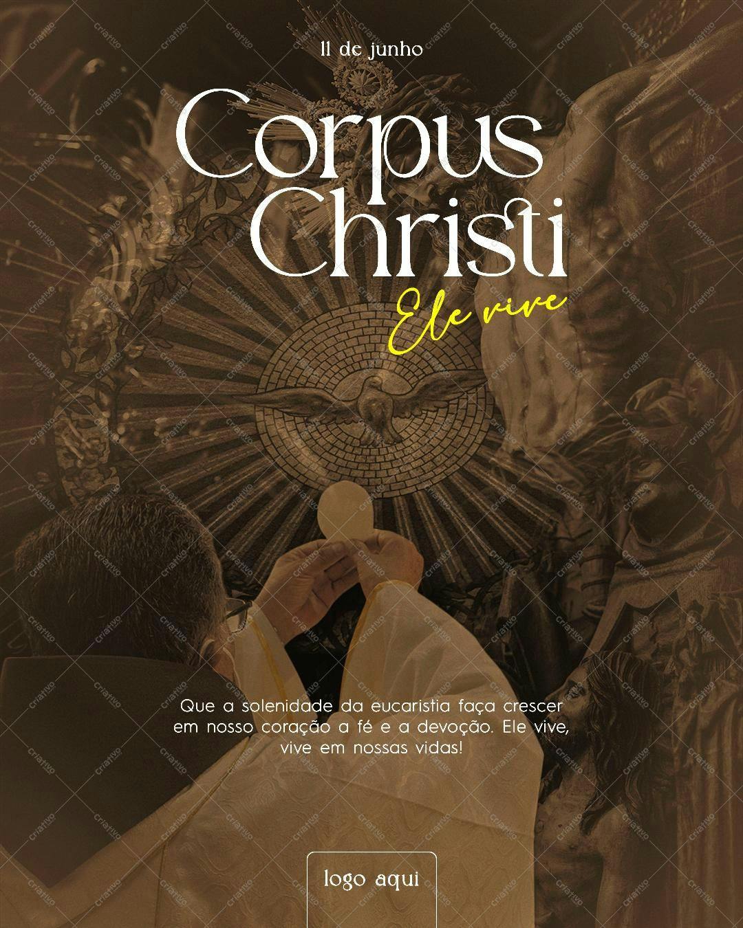 Post para Corpus Christi PSD Editável