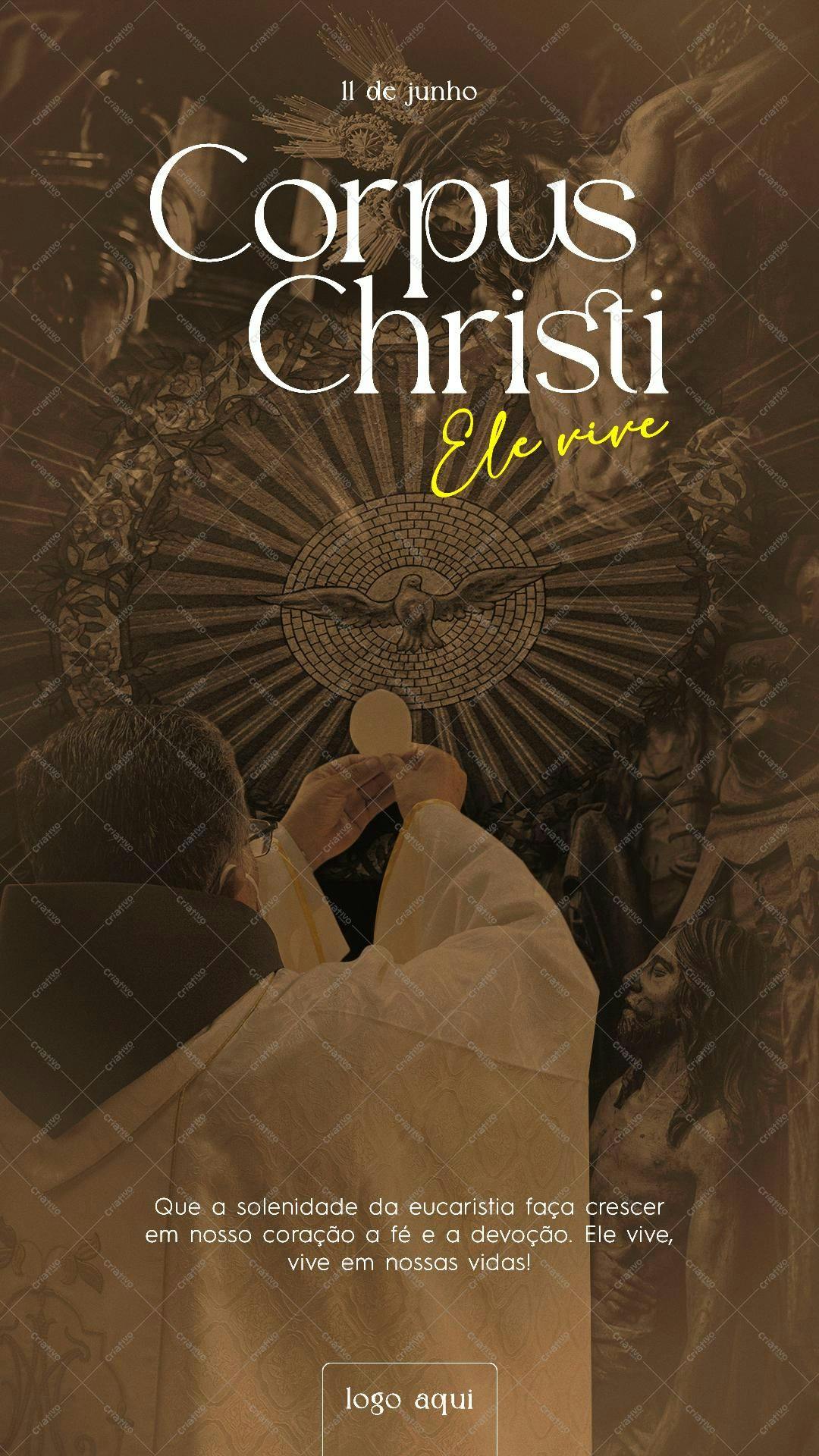 Banner Corpus Christi PSD Editável