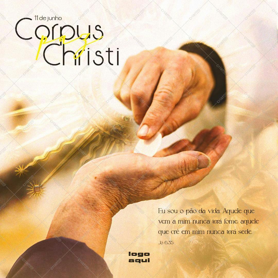 Post para Corpus Christi PSD Editável