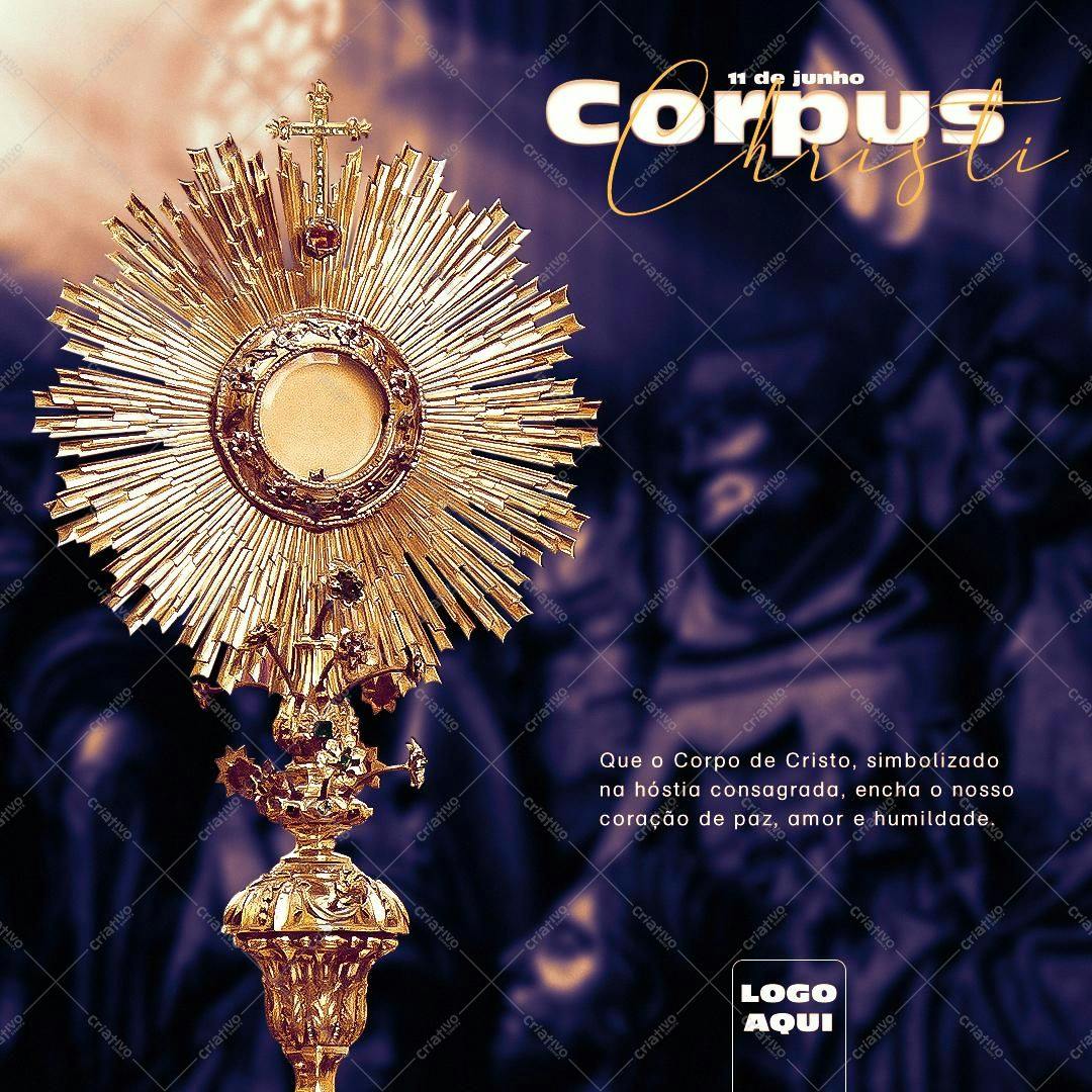 Post para Corpus Christi PSD Editável