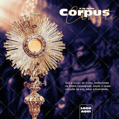 Corpus Christi , arte editável, imagens inclusas, PSD