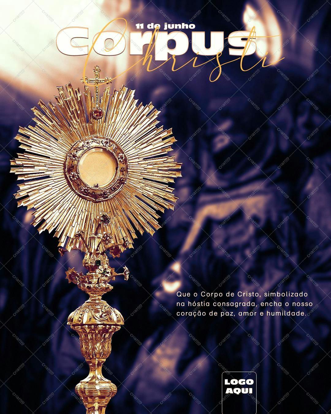 Flyer para Corpus Christi PSD Editável