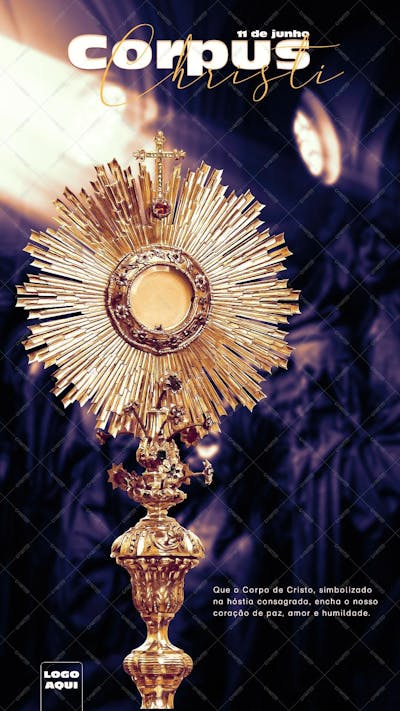 Corpus Christi , arte editável, imagens inclusas, PSD