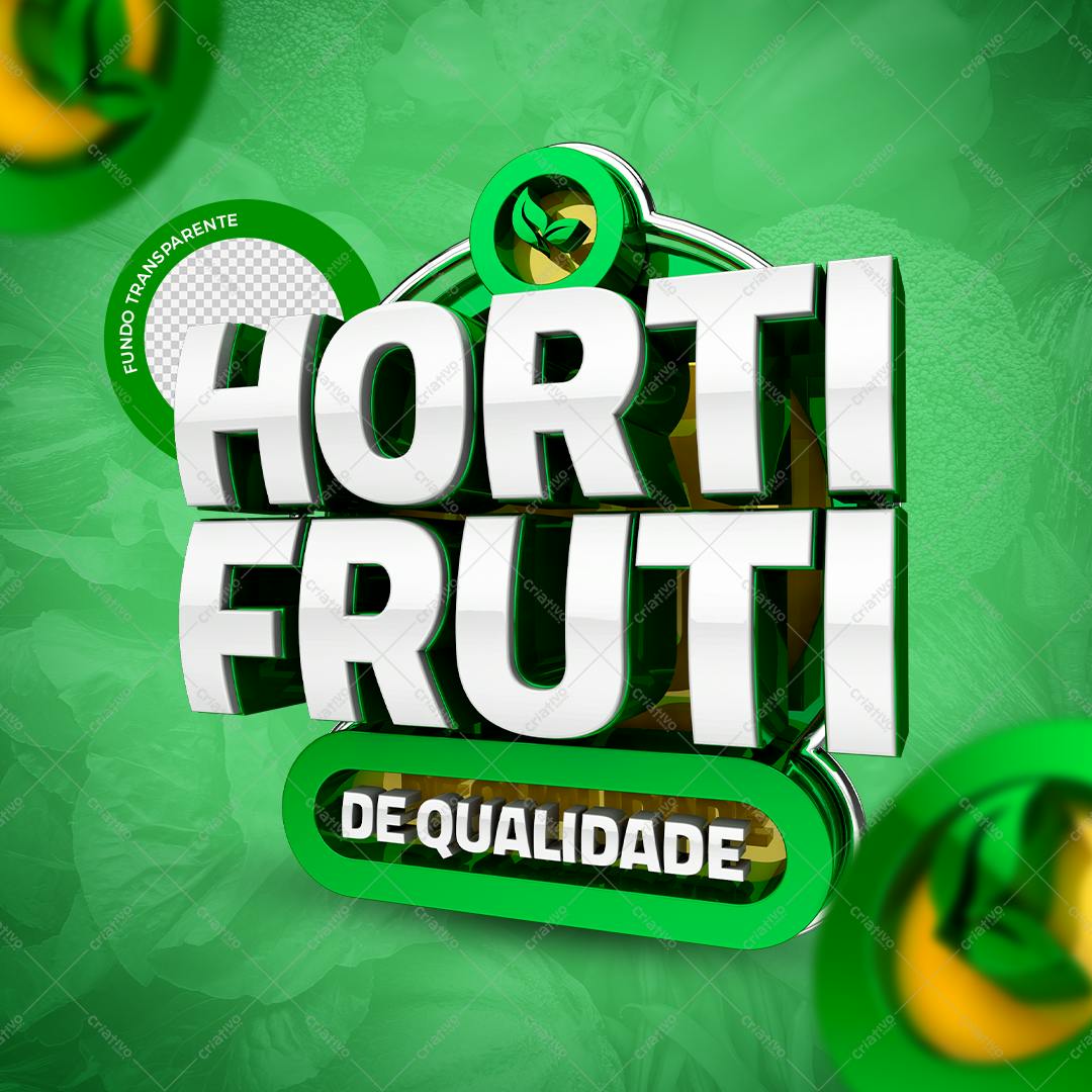 Selo 3D qualidade verde e branco premium