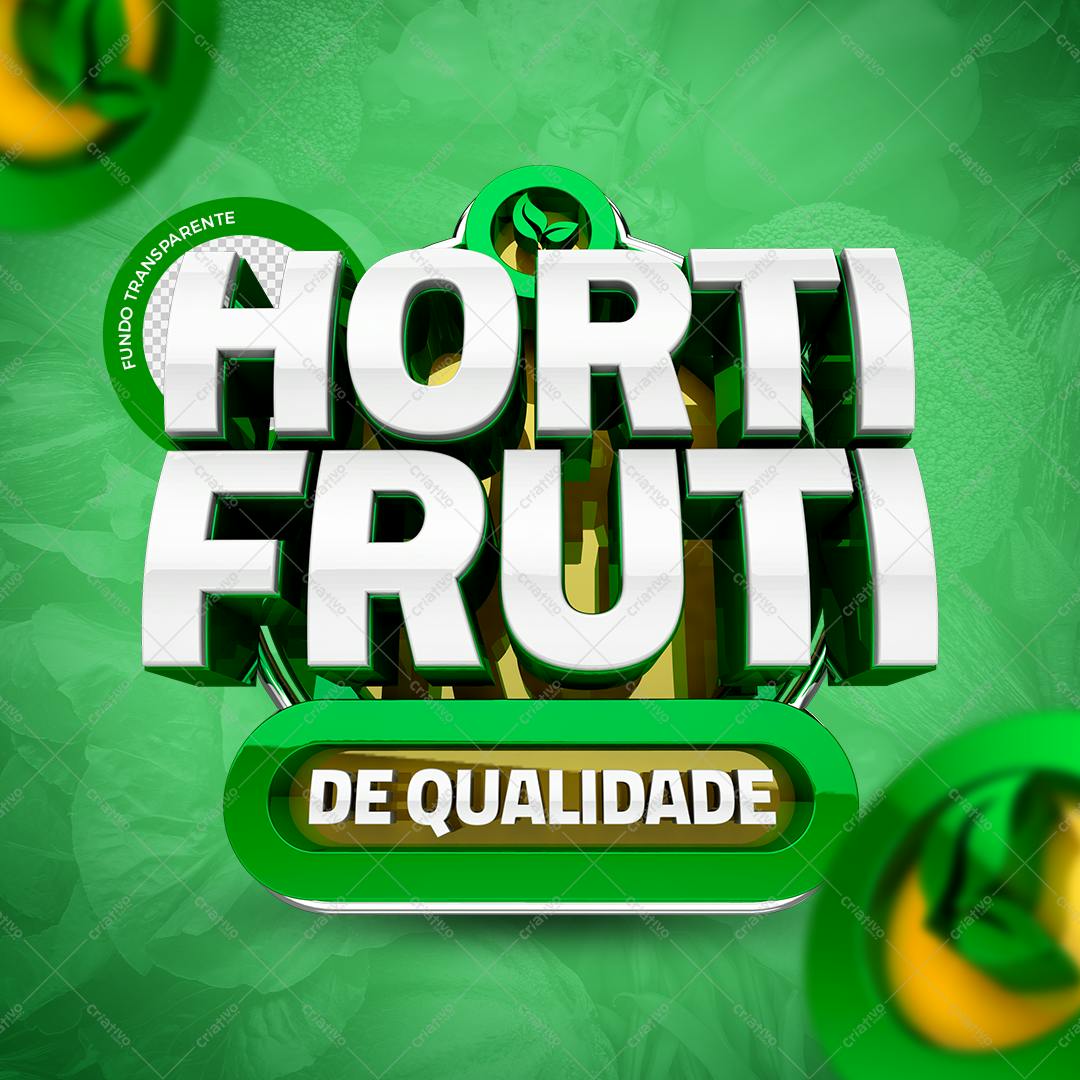Selo 3D de certificação qualidade verde e branco