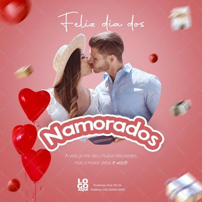 Dia Dos Namorados , arte editável, imagens inclusas, PSD