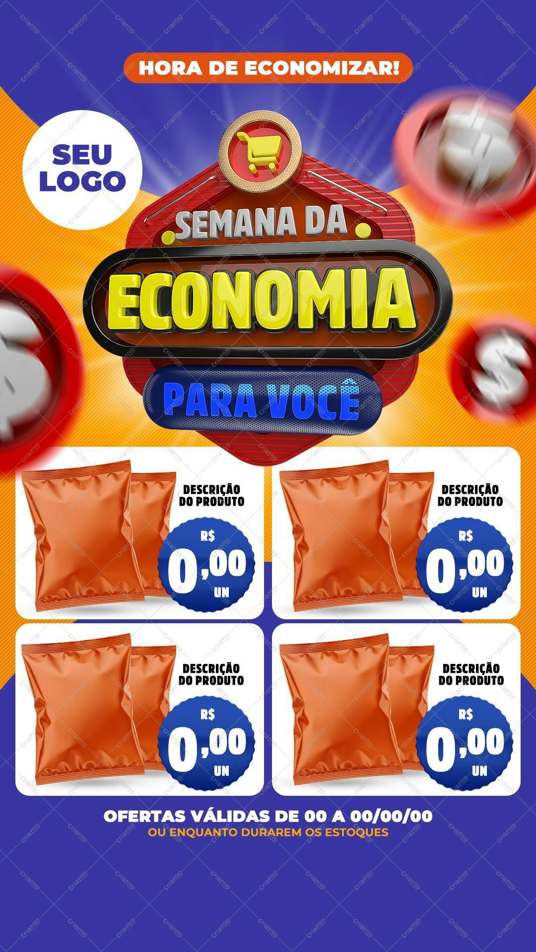 Flyer para Semana da Economia PSD Editável