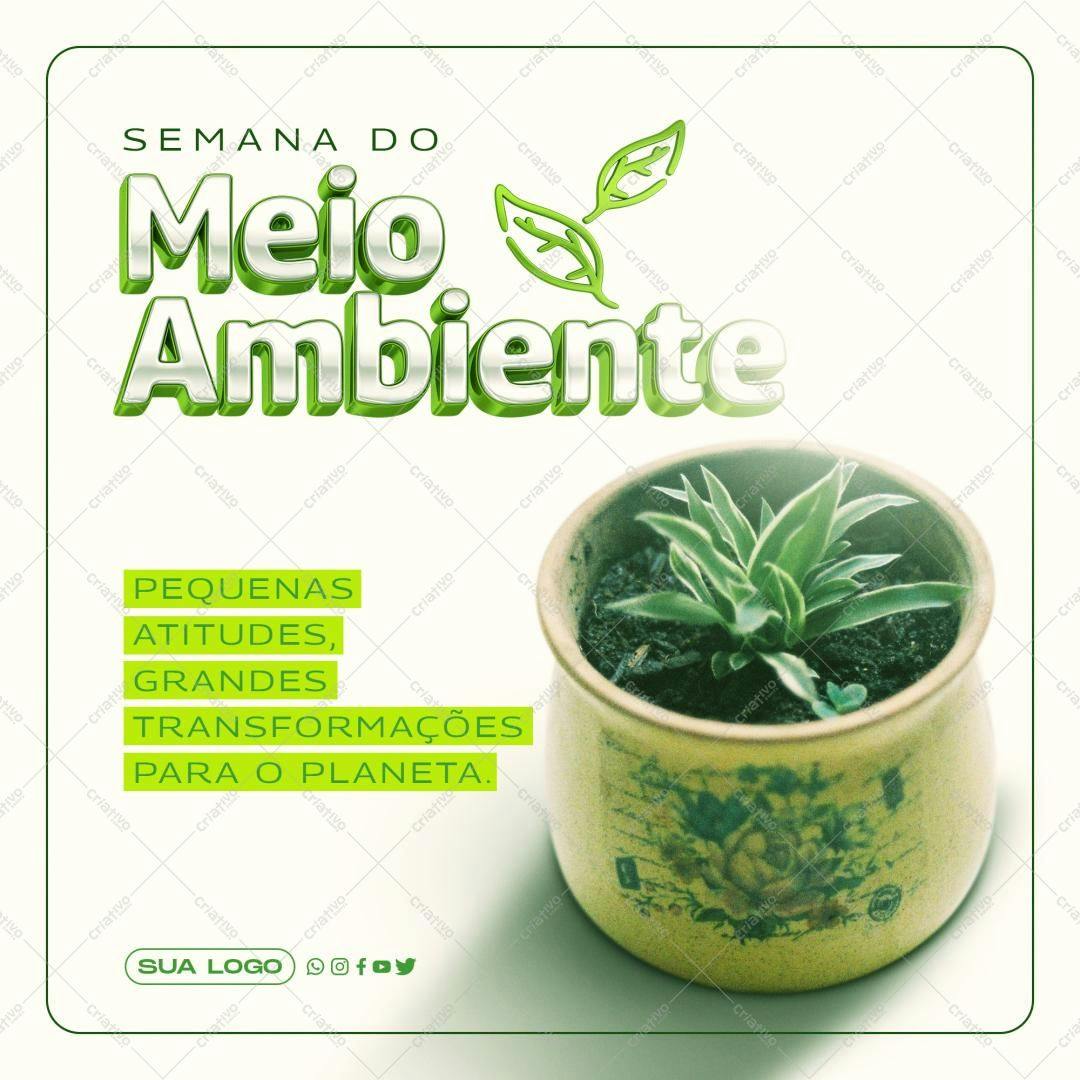 Post para o Dia do Meio Ambiente PSD Editável