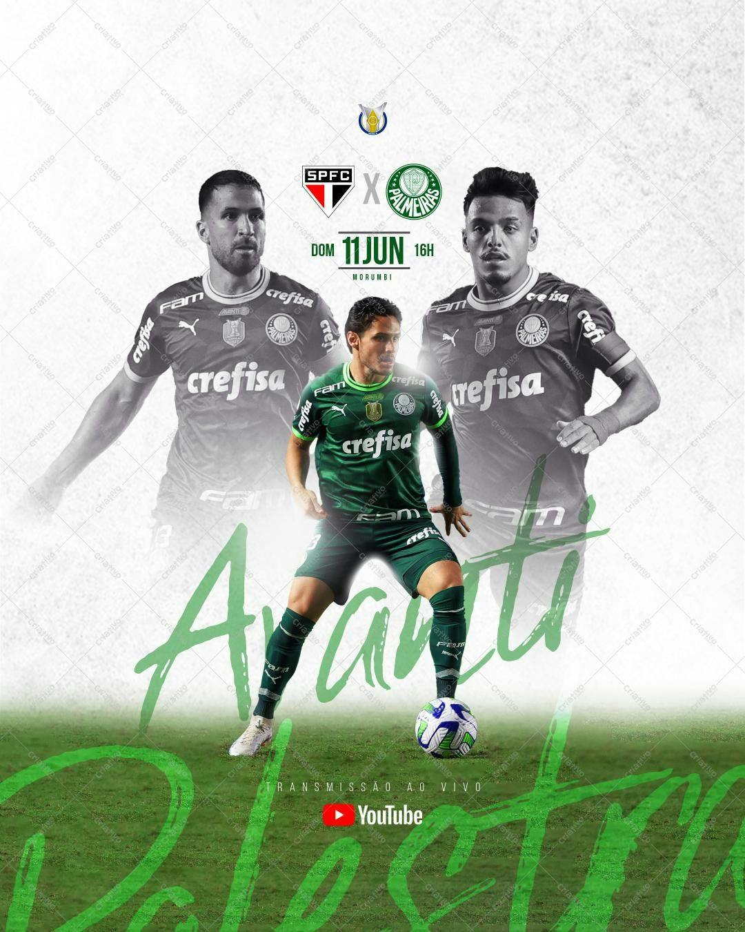 Banner para Jogo SPFC x Palmeiras PSD Editável
