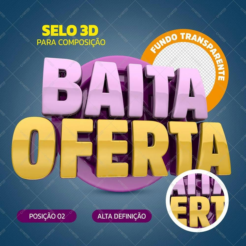 Selo 3D Baita Oferta _02