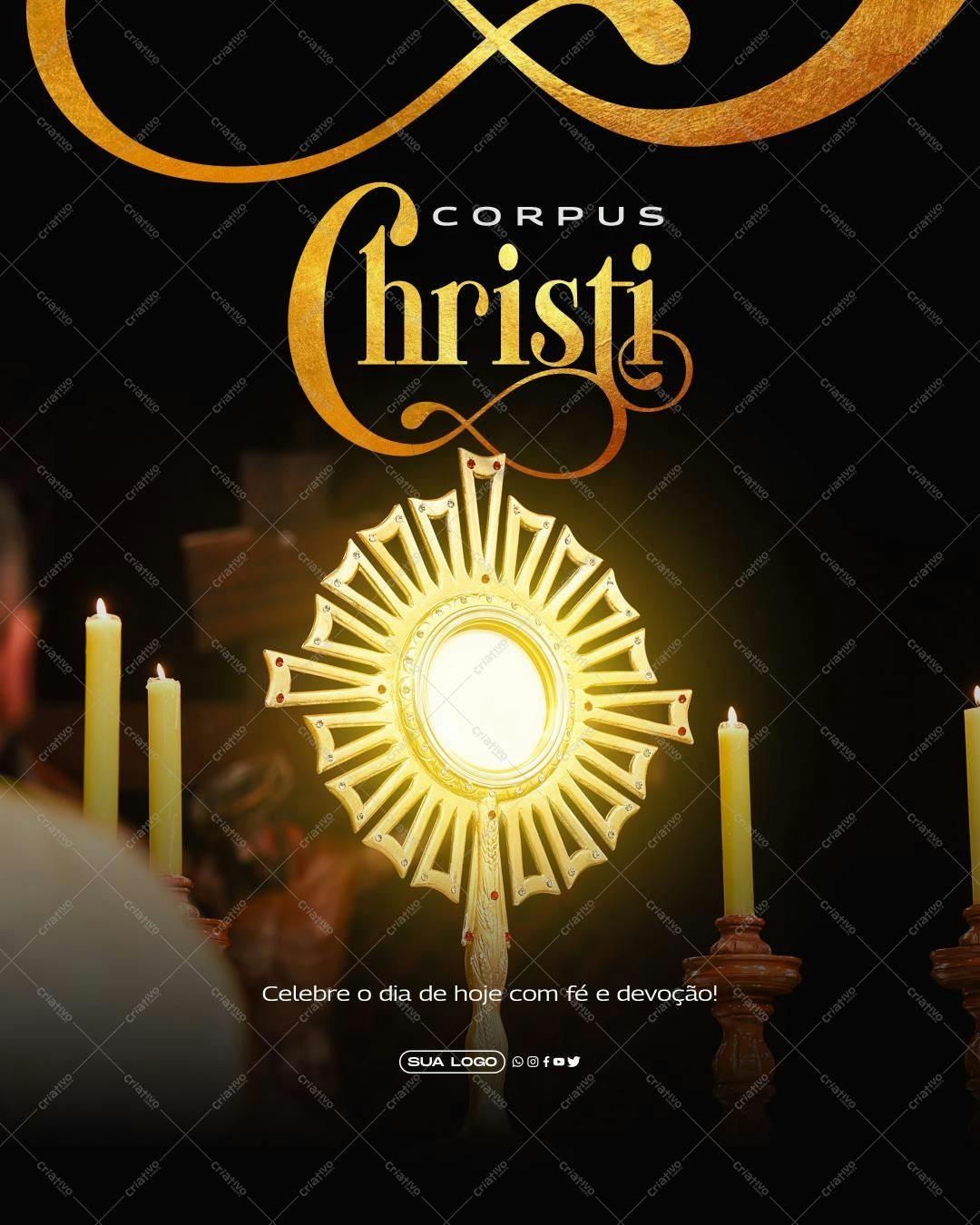 Post para Corpus Christi PSD Editável