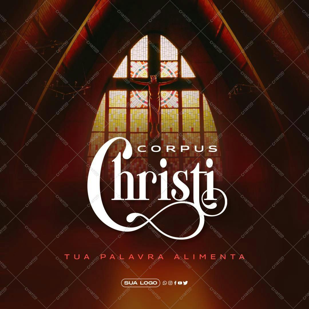 Post para Corpus Christi PSD Editável