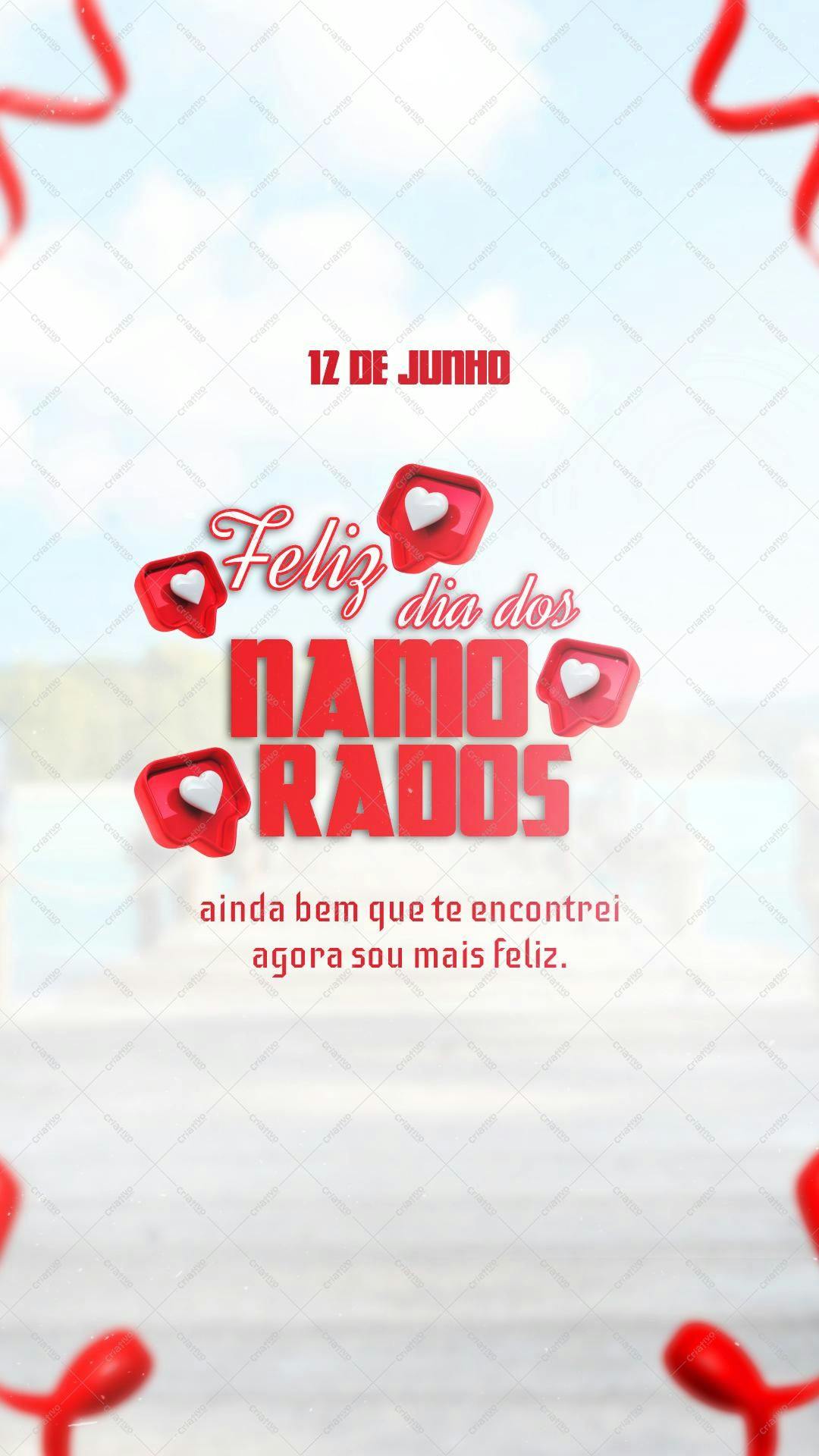 Post para o Dia dos Namorados PSD Editável
