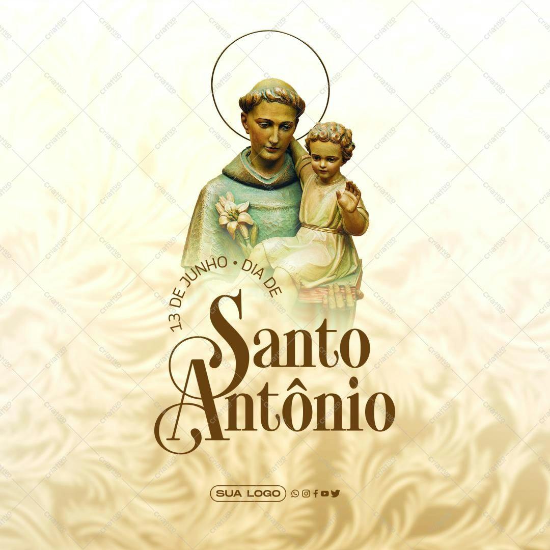 Banner para Dia de Santo Antônio PSD Editável