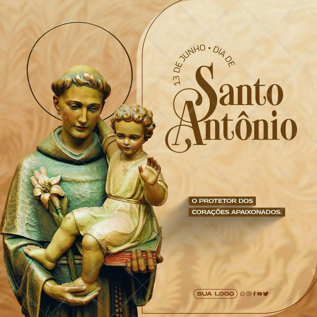 Post para Dia de Santo Antônio PSD Editável