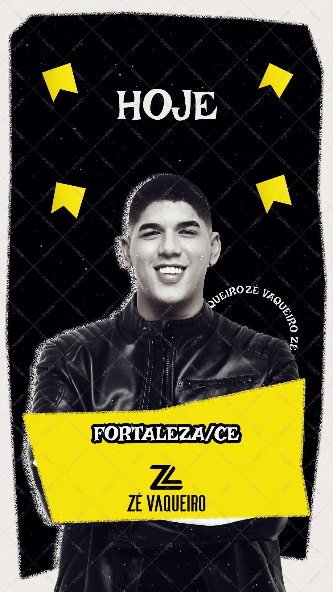 Poster para Show Zé Vaqueiro Fortaleza PSD Editável