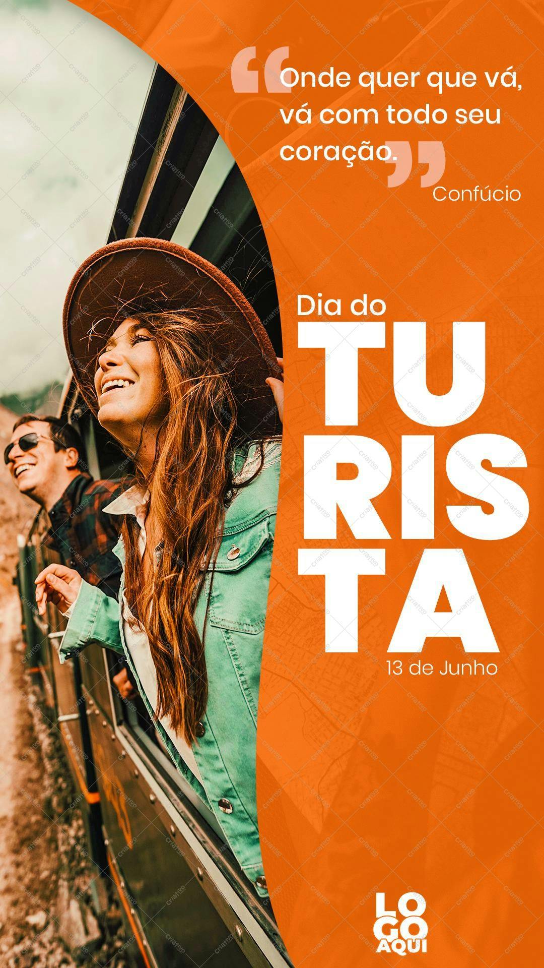 Post para Redes Sociais Dia do Turista PSD Editável