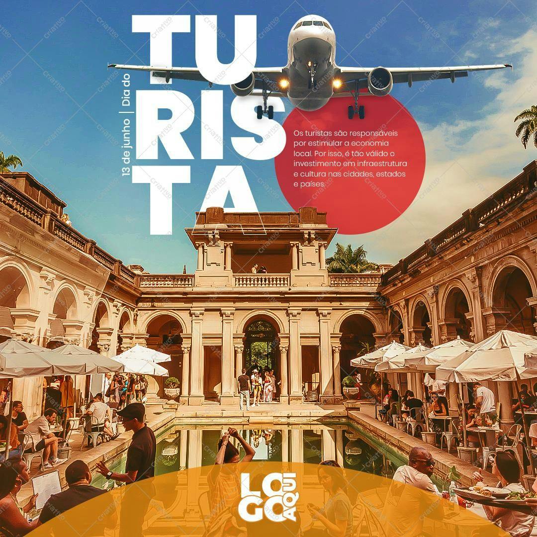Poster para Dia do Turismo PSD Editável