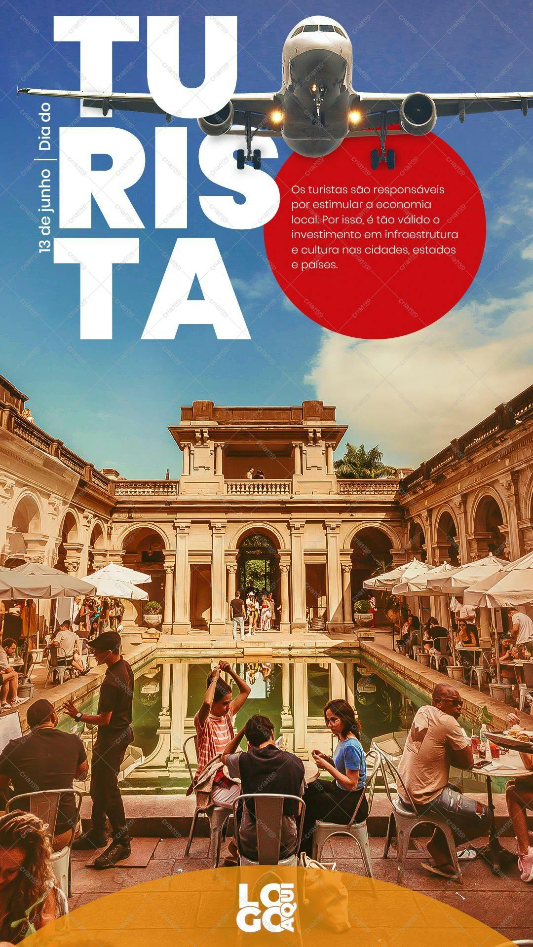 Flyer para o Dia do Turista PSD Editável