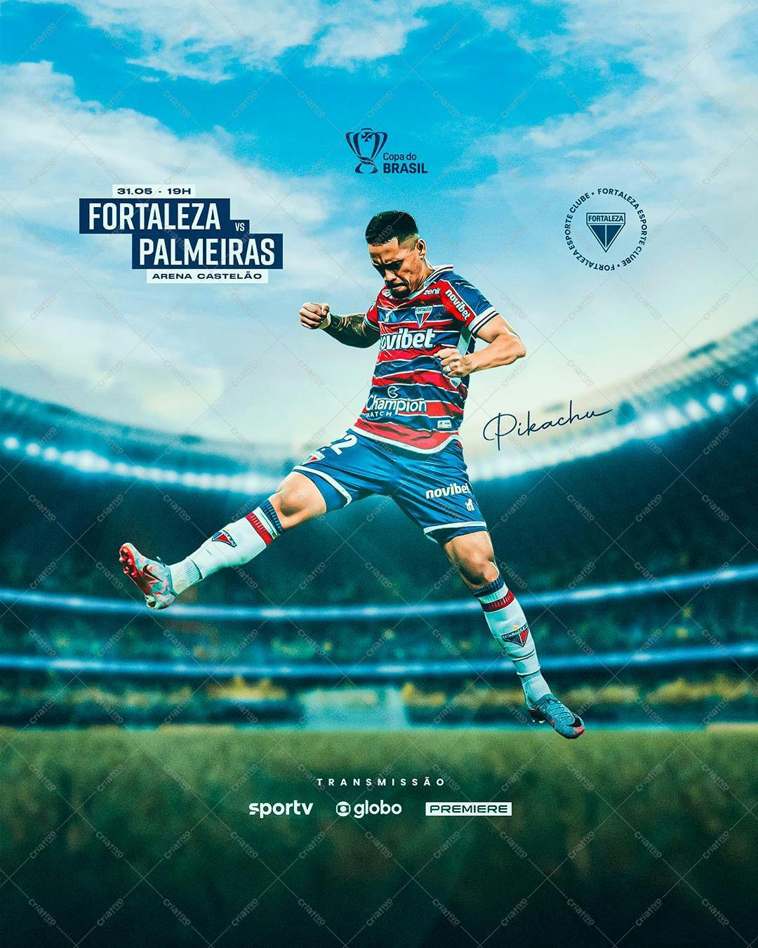 Post Instagram Copa do Brasil PSD Editável