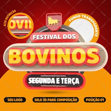 Selo 3d festival dos bovindos 01