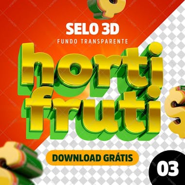 Selo 3d hortifruti 03